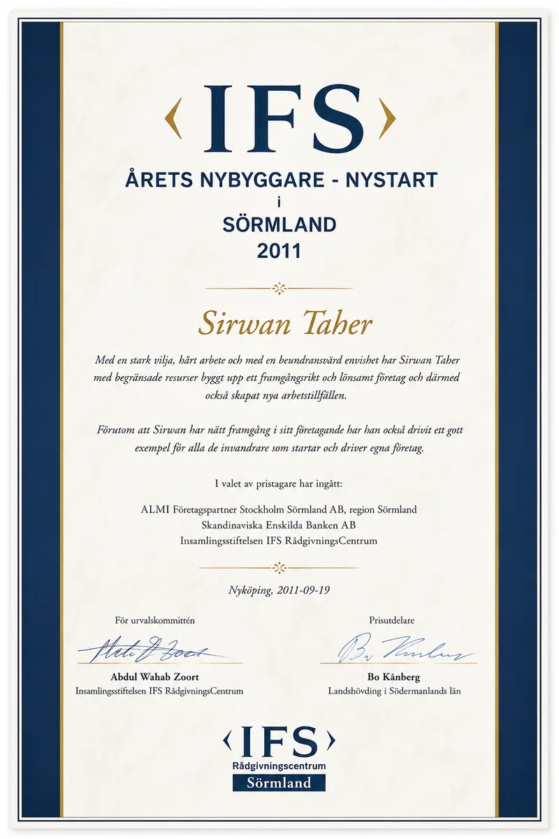 Årets nybyggare i Sörmland